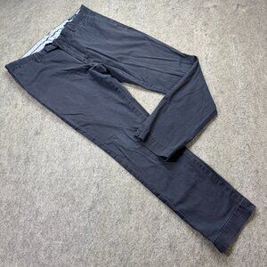 Polo Ralph Lauren Pants Men 36 x 31* Blue Stretch Slim Fit Chino Flat Front